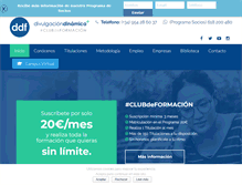 Tablet Screenshot of divulgaciondinamica.es